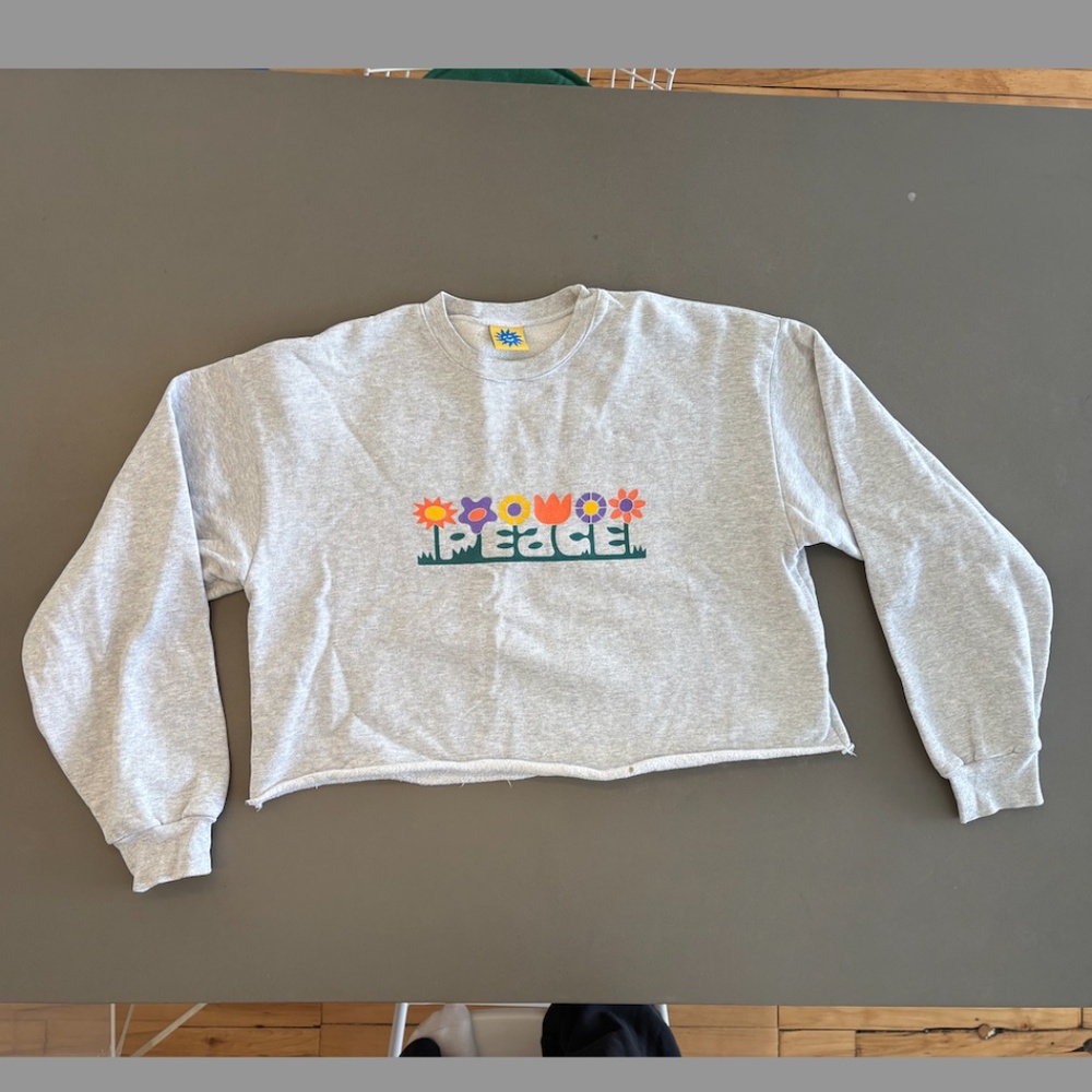 Extra Vitamins cropped hoodie size Large